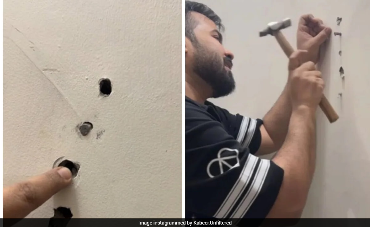 Noida Man Makes A Hole In Rs 1.5 Crore Flat's Wall With A Pencil, Sparks Debate