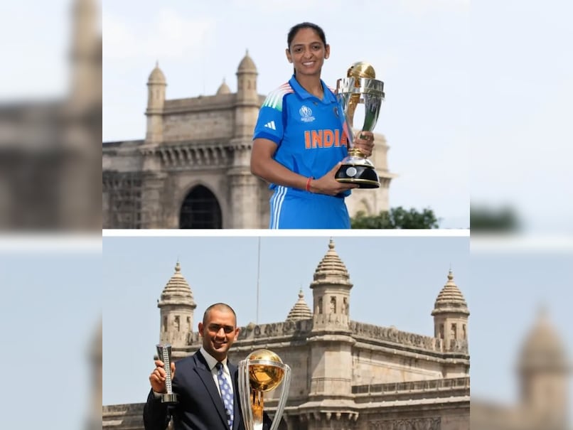 Harmanpreet Kaur Recreates MS Dhoni's Iconic World Cup Trophy Pose