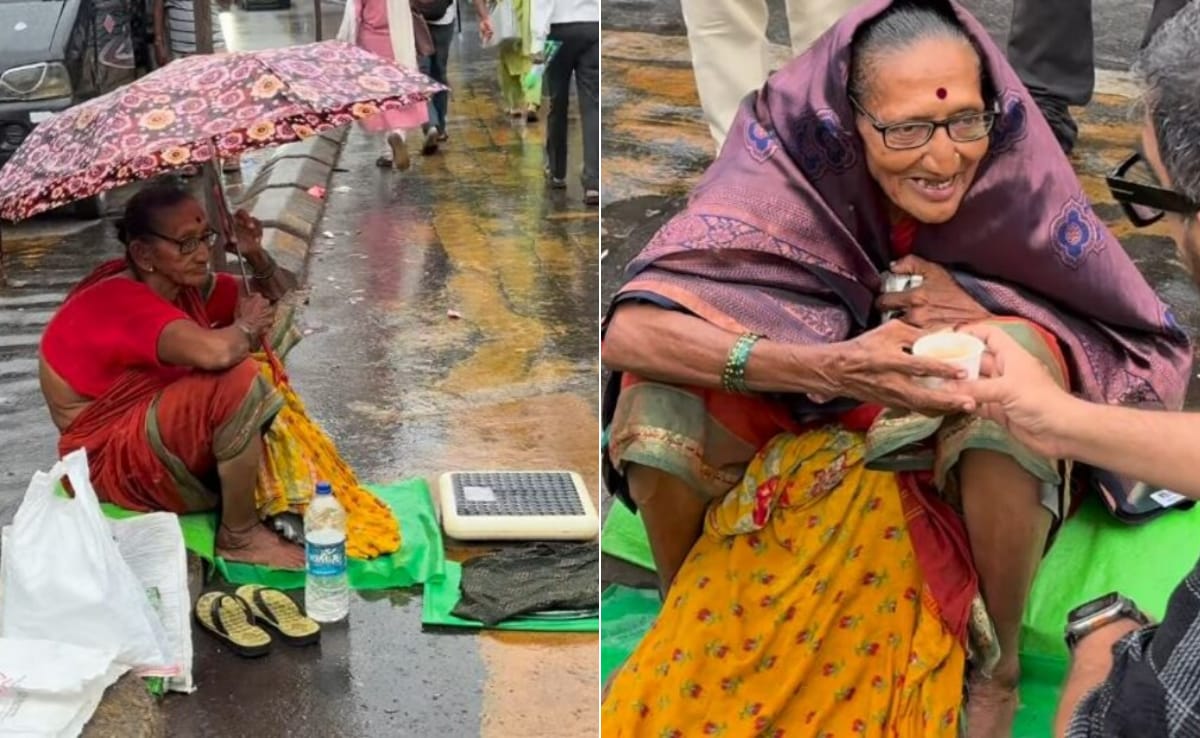 बारिश में मायूस बैठी थीं दादी, तभी एक अजनबी ने आकर बेटे की तरह की मदद, दिल पिघला देने वाला Video वायरल