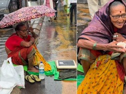 बारिश में मायूस बैठी थीं दादी, तभी एक अजनबी ने आकर बेटे की तरह की मदद, दिल पिघला देने वाला Video वायरल