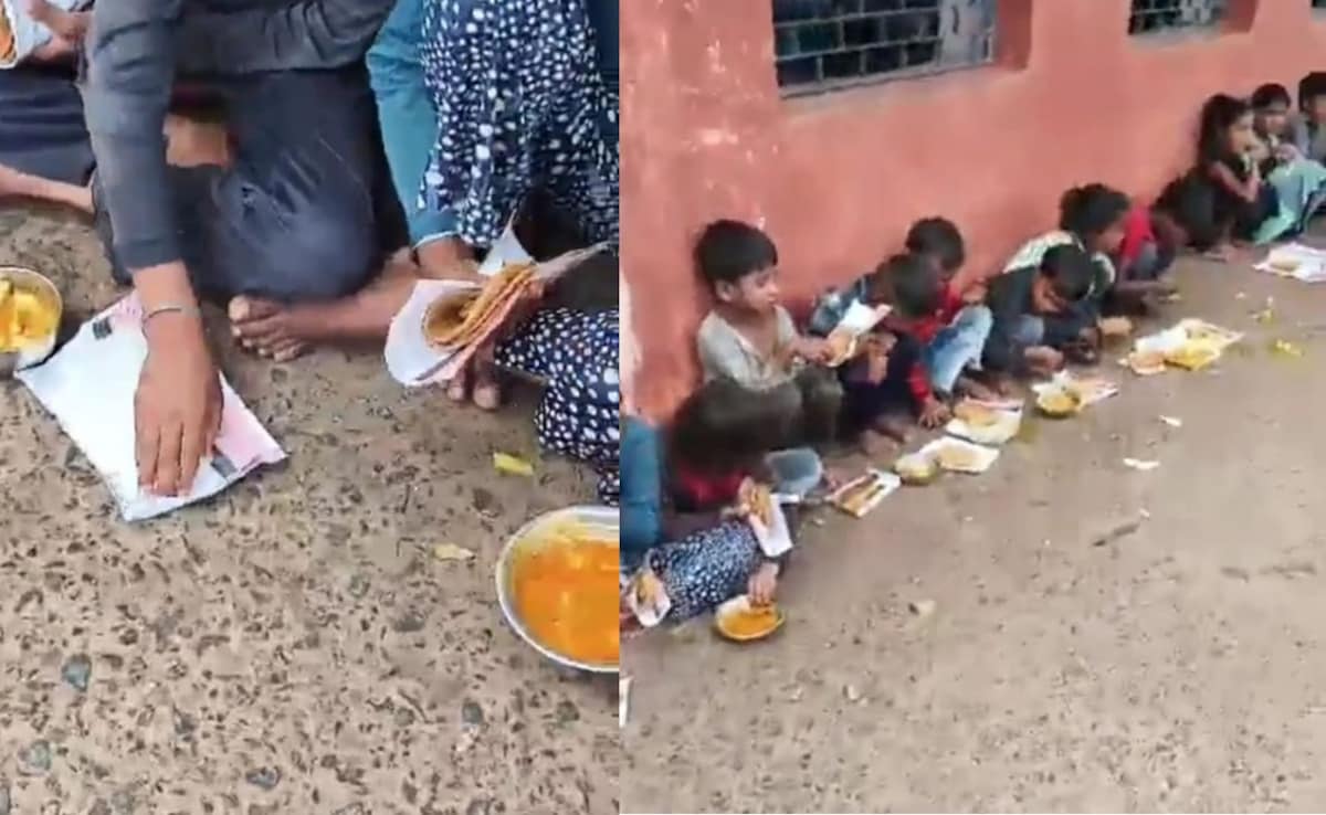 Scrap Paper Replace Plates For Midday Meals In Madhya Pradesh School