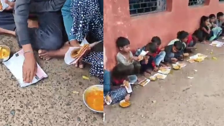Scrap Paper Replace Plates For Midday Meals In Madhya Pradesh School