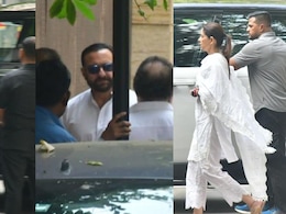 Saif Ali Khan, Karisma Kapoor, Ananya Panday Visit The Deols After Dharmendra's Death