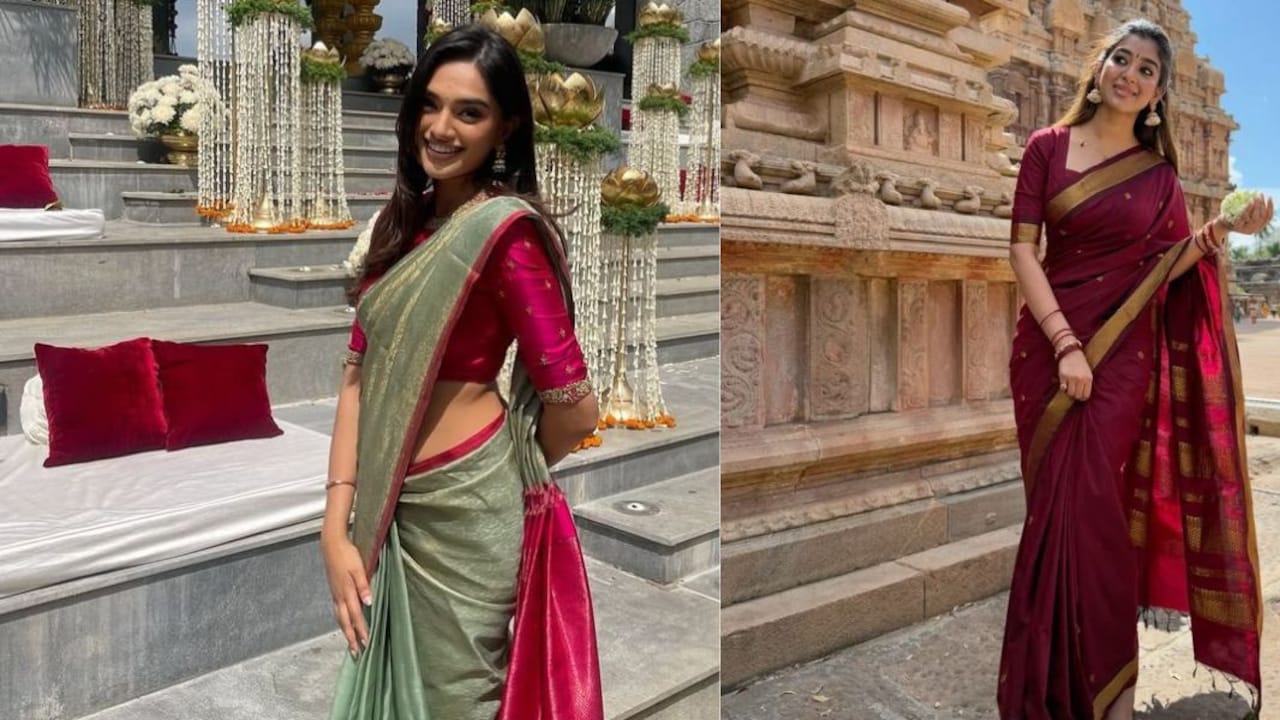 Drap latest saree of 2025 in elegance to make every wedding look memorable