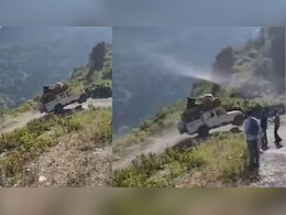 पहाड़ों में मिनी ट्रक हवा में उठा....पलटते-पलटते बचा, उत्तराखंड पुलिस ने दी Warning
