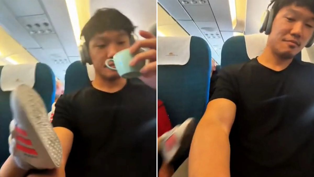 Viral Video: Man Shares "Worst Possible" Flight Seat Ever Next To A Crying Baby
