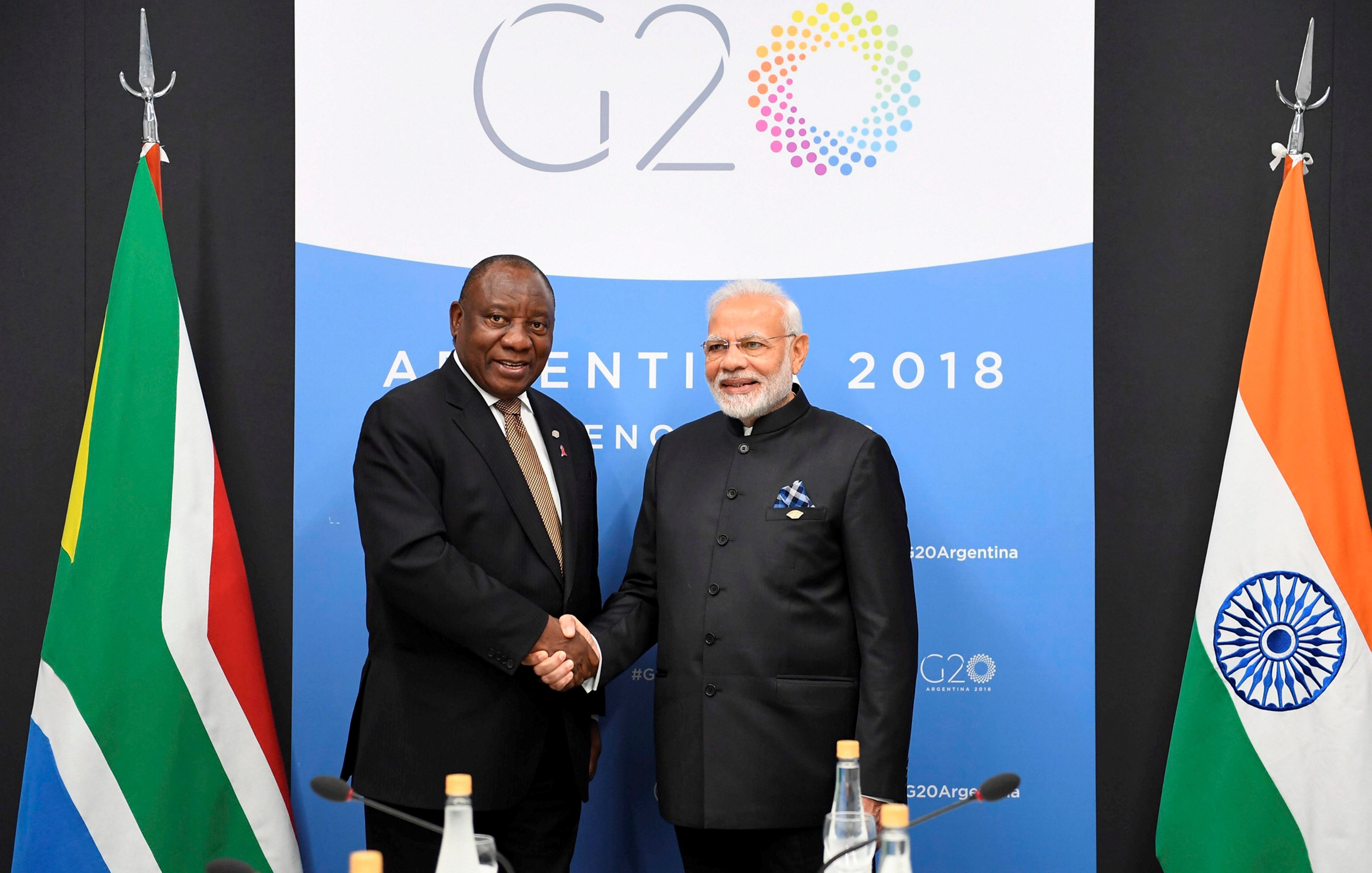 G20 Summit: PM Modi Holds Talks With S African President Ramaphosa On Trade Cooperation