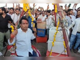 Anta by election: नरेश मीणा को समर्थकों ने खून से तोला, अंता में चुनाव प्रचार का वीडियो आया सामने