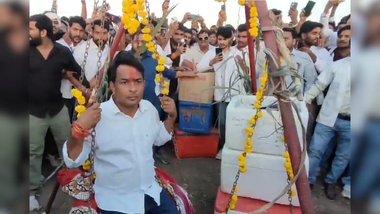 Anta by election: नरेश मीणा को समर्थकों ने खून से तोला, अंता में चुनाव प्रचार का वीडियो आया सामने