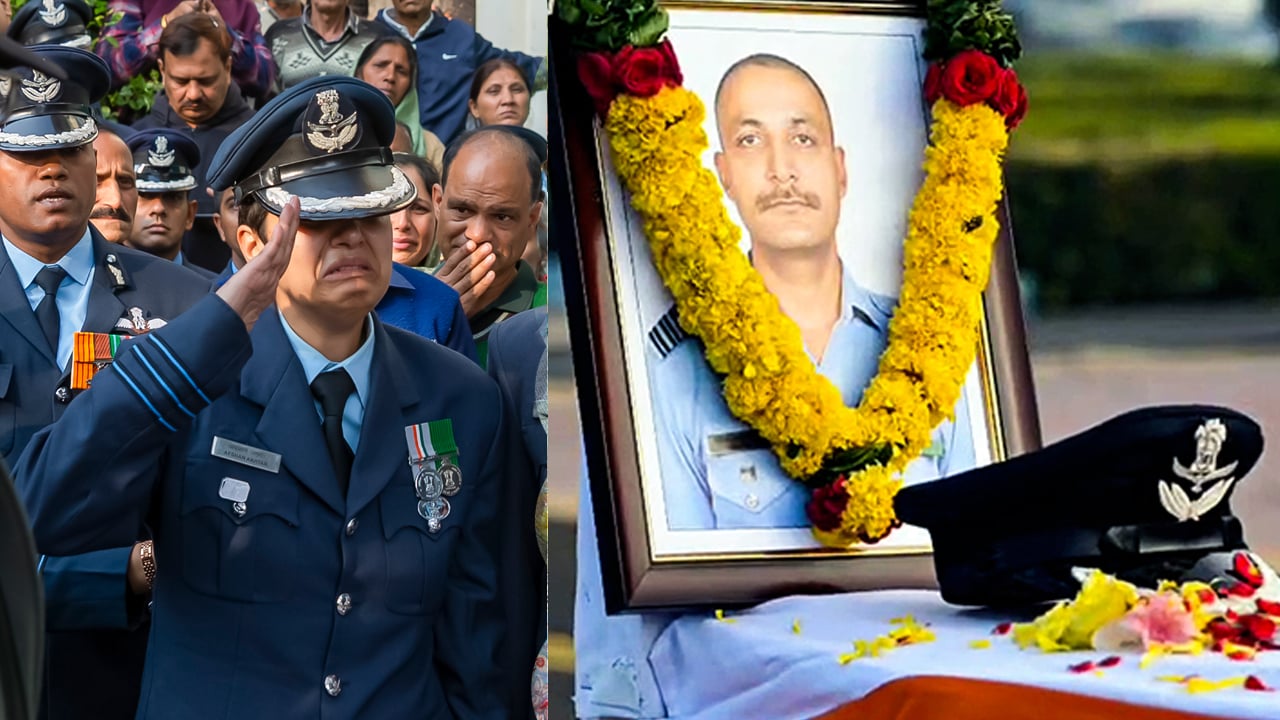 Air Force Officer's Final Goodbye To Husband Killed In Tejas Crash At Dubai Air Show