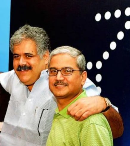 Rakesh Gangwal And Rahul Bhatia. Photo: Indigo Rakesh Gangwal And Rahul Bhatia. Photo: Indigo