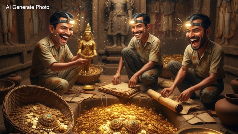 तमिलनाडु के सदियों पुराने मंदिर की खुदाई में मिला घड़े में गढ़ा खजाना, फटी रही गईं आखें