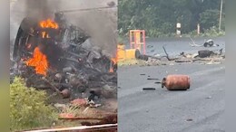 Truck With Gas Cylinders Overturns In Tamil Nadu, Triggers Explosions