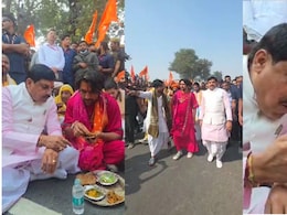 सनातन हिंदू एकता पदयात्रा में शामिल हुए CM मोहन यादव, धीरेंद्र शास्त्री के साथ किया भोजन