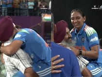 Watch: Harmanpreet Kaur Leaps Into Her Fathers Arms To Celebrate Indias Womens World Cup Win