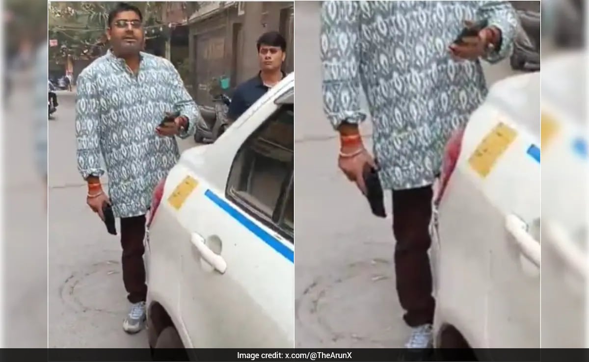 On Camera, Man Threatens Cab Driver With Gun Over Double Booking In Delhi