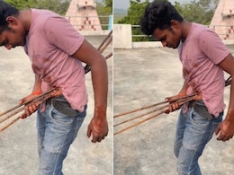 पेट में घुसा सरिया निकालने की कोशिश कर रहा था शख्स, आगे जो हुआ, Video ने सबको चौंका दिया !