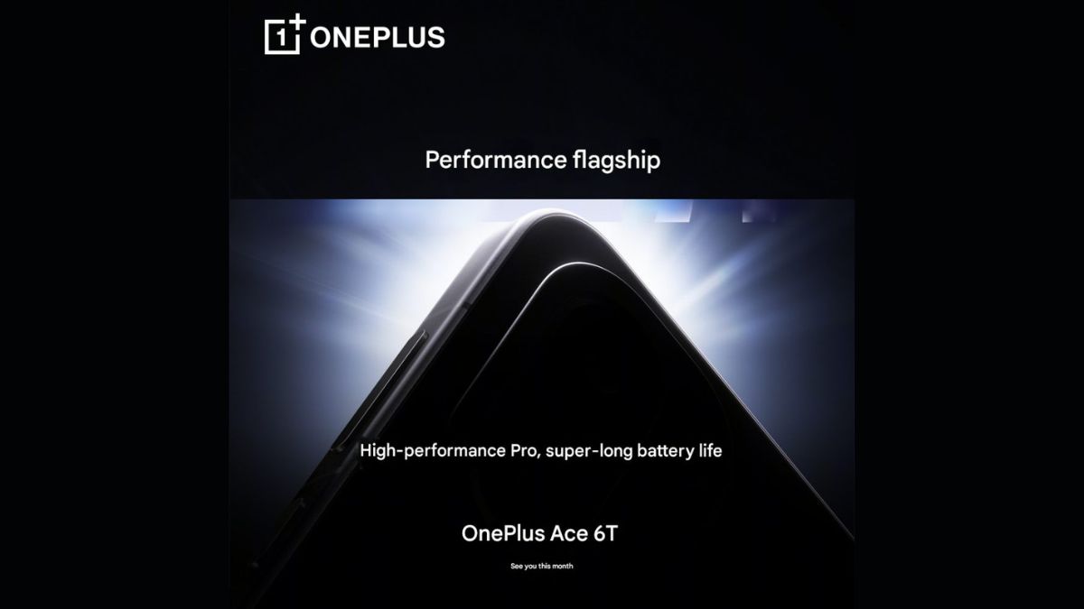 OnePlus Ace 6T નવેમ્બરના અંતમાં ચીનમાં લોન્ચ કરાશે