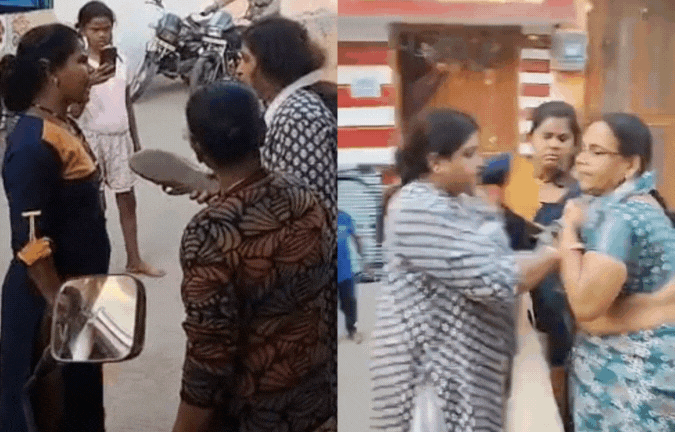 महिला बीएलओ की सरेराह पिटाई का VIDEO! चप्पल दिखाकर दी धमकी, गाली-गलौज कर की हाथापाई