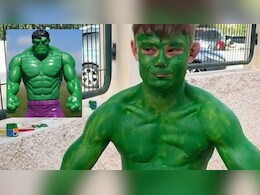 Hulk बनने चले थे...तोतापरी बन गए, सुपरहीरो बनने के चक्कर में लगा लिया ऐसा पेंट, अब नहीं छूट रहा रंग
