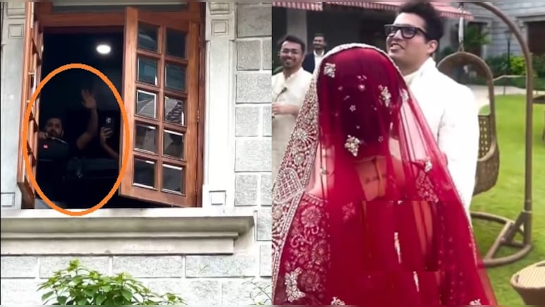 'ये तो मोमेंट हो गया', कपल कर रहा था वेडिंग शूट, देखकर 'मेरे यार की शादी है, गाने पर नाचने लगे रोहित शर्मा, Video