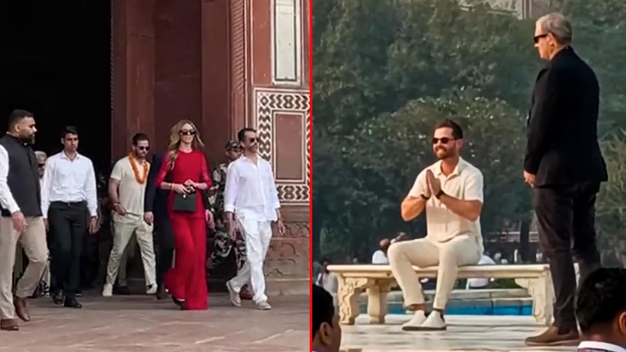 US President's Son Donald Trump Jr. Visits Taj Mahal