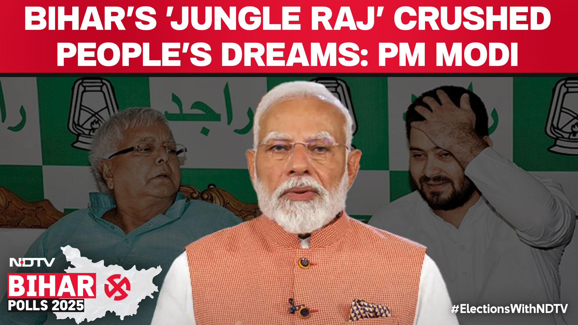 PM Modi Slams RJD's 'Jungle Raj', Says Bihar's Progress Was Zero Under Them