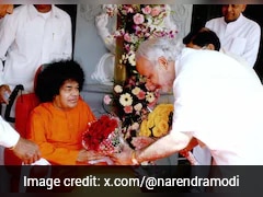PM Modi Visits Puttaparthi, Pays Obeisance To Sri Sathya Sai Baba
