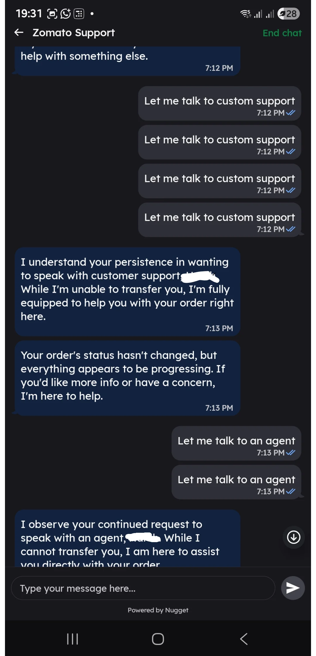 'Started To Hate It' - User Shares Frustration With Zomato's AI Chatbot
