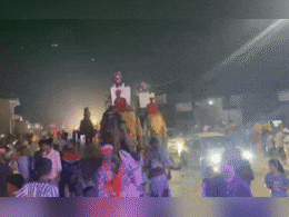 Unique Wedding: भोपालगढ़ में साटिया दूल्हों की हाथी पर निकली शाही बंदोली, घोड़ों ने खींची बग्घी, ऊंट ने किया डांस