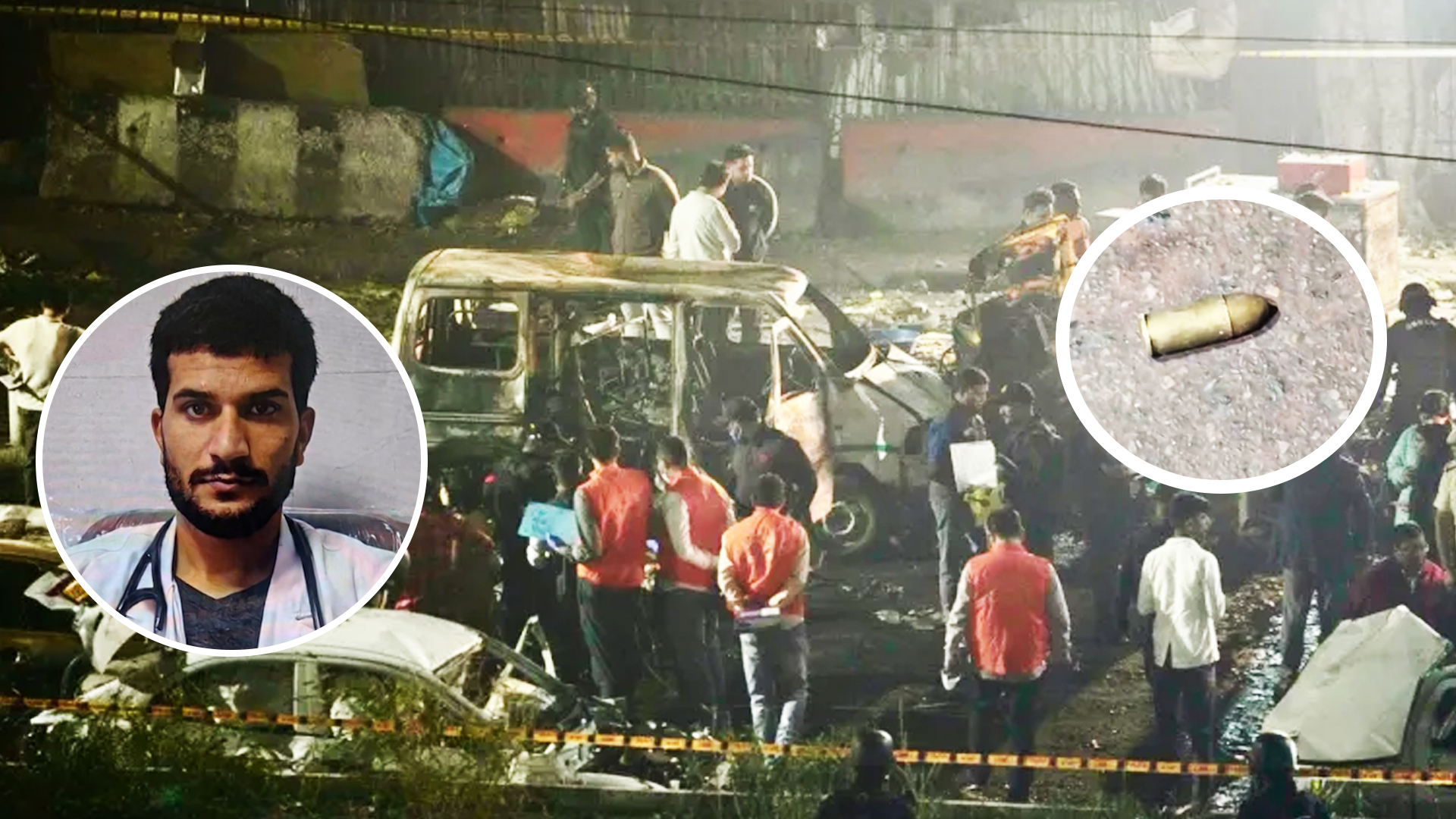 Delhi Blast Probe: Three 9mm Cartridges Found Near Damaged Car