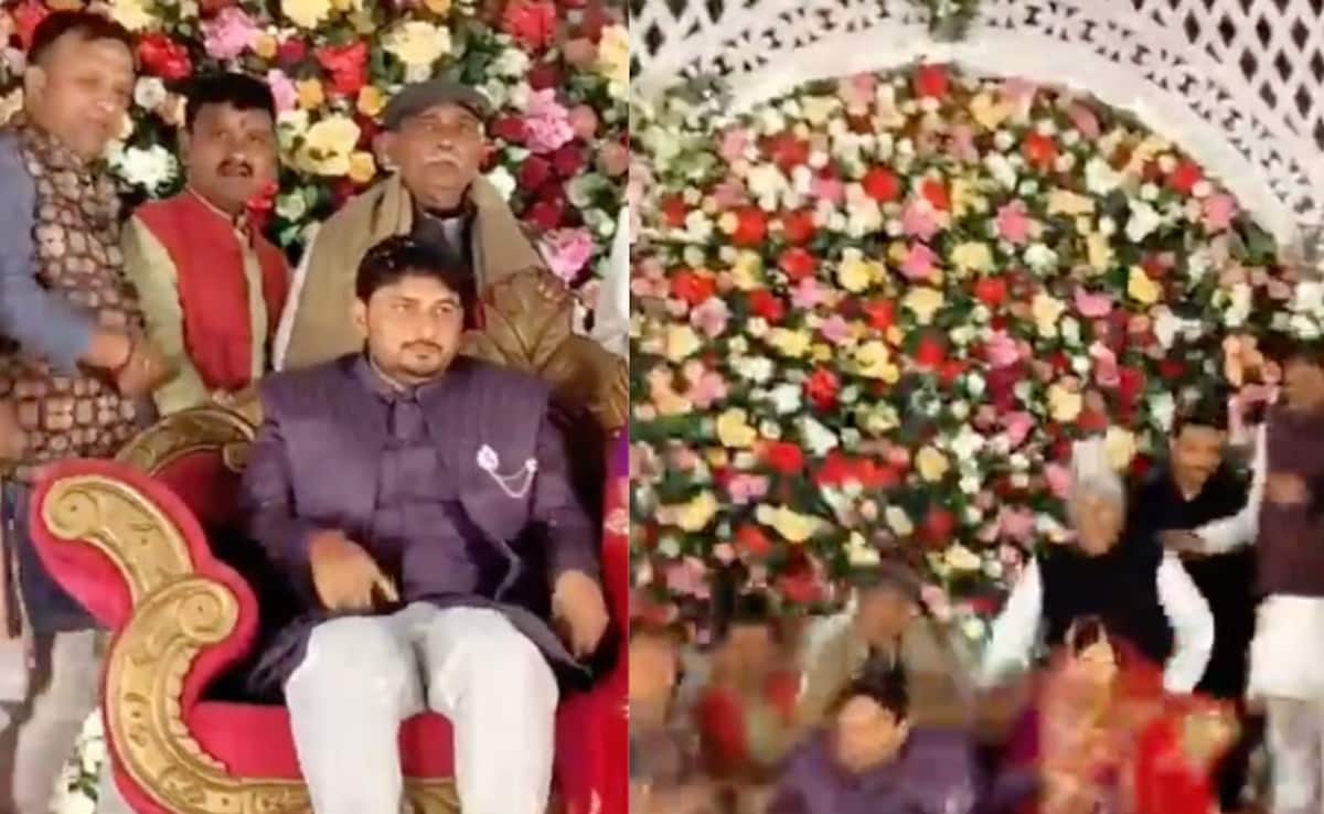 Video Shows Stage Collapsing As BJP Leaders Gather To Bless UP Couple