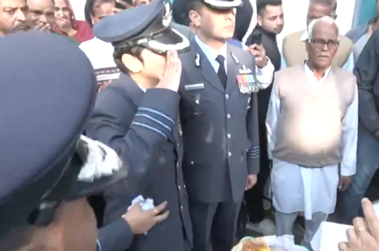 Air Force Officer's Final Goodbye To Husband Killed In Tejas Crash At Dubai Air Show