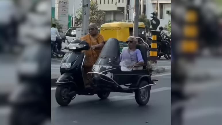 87 की दादी की धमाकेदार राइड, बहन संग 'शोले स्टाइल' स्कूटर पर निकलीं और कर दिया पब्लिक को दीवाना