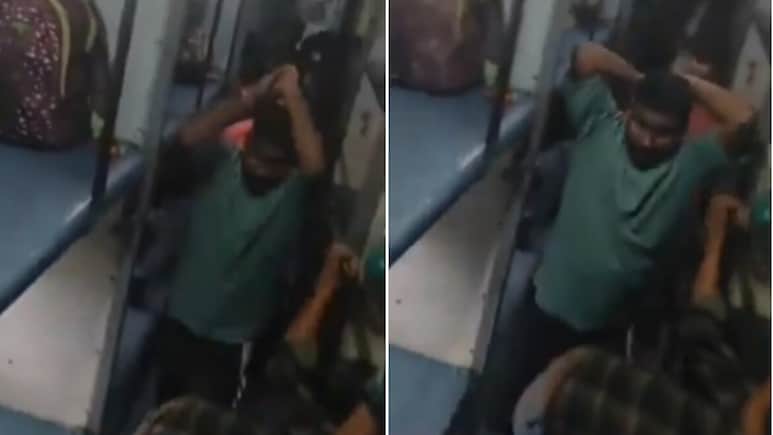 यात्री ने 20 रु ज्यादा देने से किया मना, तो वेंडर ने स्लीपर कोच में भगा-भगाकर मारी बेल्ट, Video देख भड़के लोग