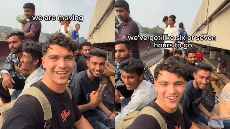 विदेशी ने बांग्लादेश में ट्रेन की छत पर किया सफर, बजाया ऐसा बॉलीवुड सॉन्ग, लोगों की खुशी का ठिकाना नहीं रहा