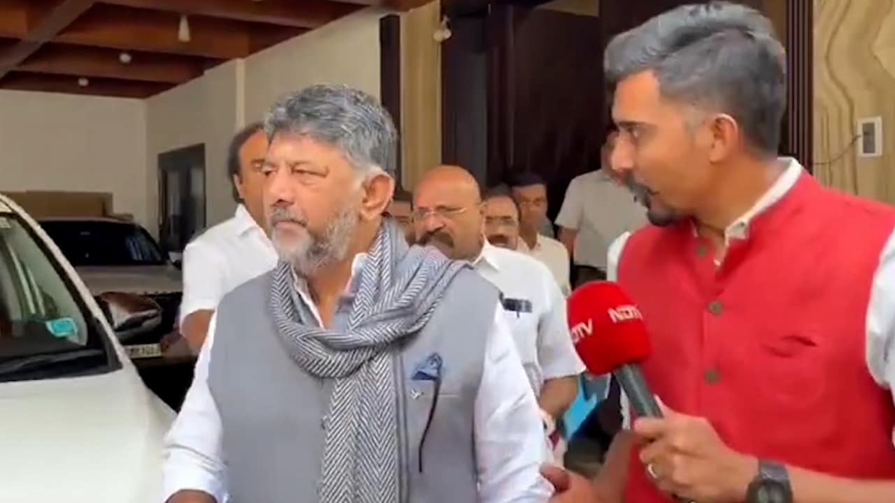 DK Shivakumar Dodges NDTV Questions Amid Karnataka CM Power Tussle
