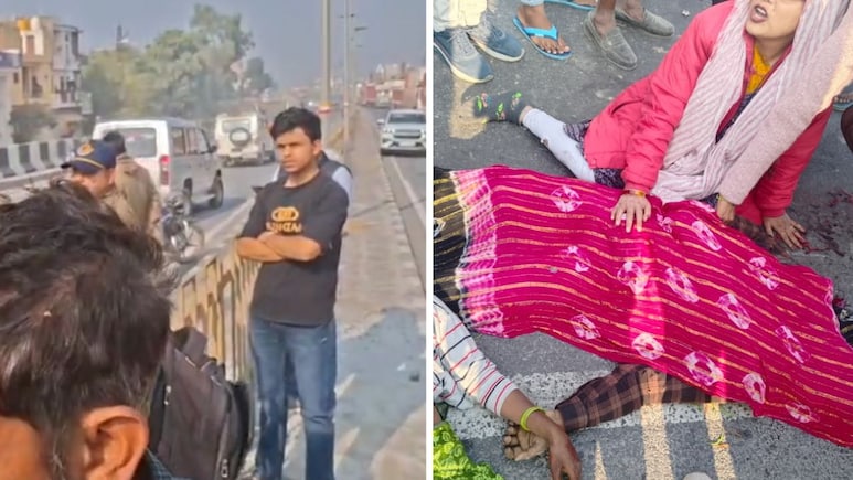 धौलपुर में पिकअप ने बाइक सवार को रौंदा, युवक व 4 साल के बच्चे की मौत; 2 महिलाएं गंभीर घायल