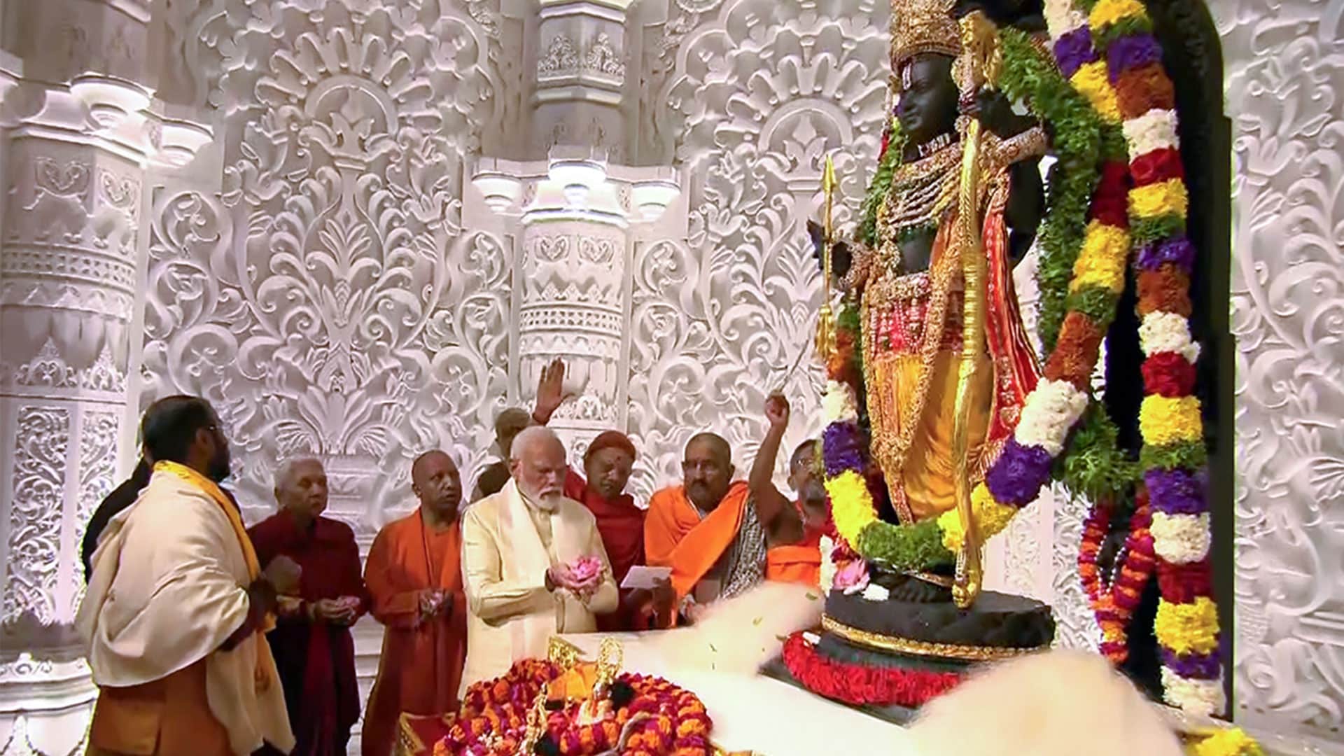 Ayodhya Set For Historic Flag Hoisting At Shri Ram Lalla Shrine