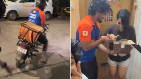डिलीवरी बॉय बन गर्लफ्रेंड का बर्थडे मनाने पहुंचा लड़का, फिर जो हुआ, लोग बोले- बॉयफ्रेंड से ज्यादा दोस्त खुश है