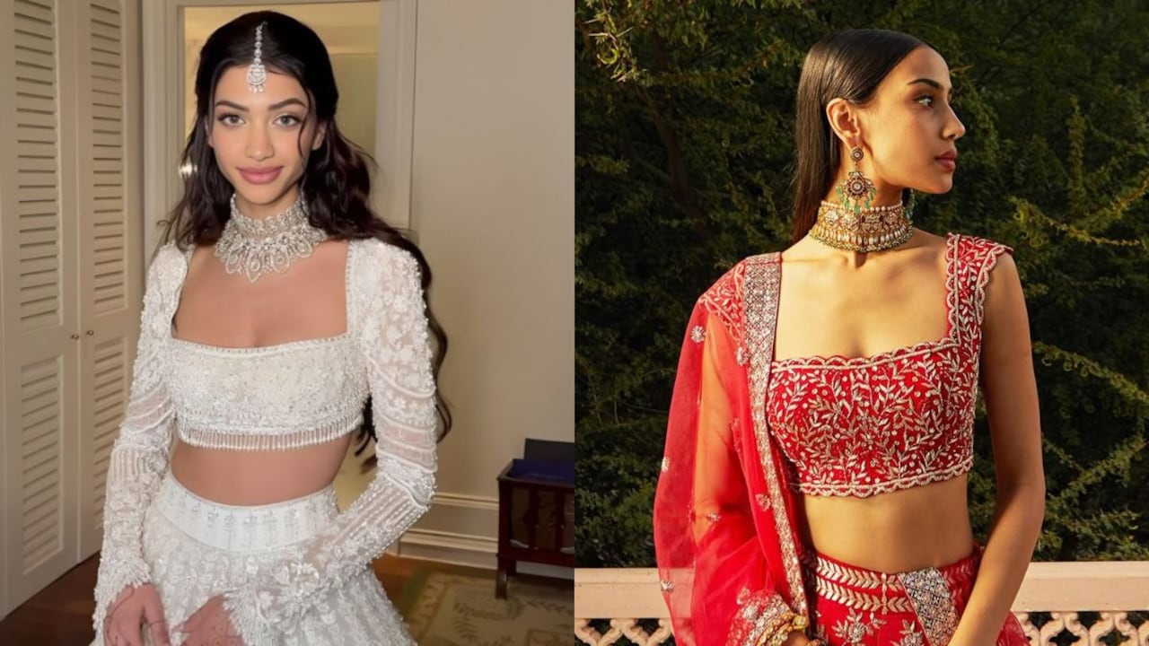 Square necklines highlight broad shoulders beautifully.