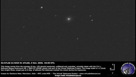 Interstellar Object 3I/ATLAS Loses Tail, Reignites Debate About Its Origin And Composition