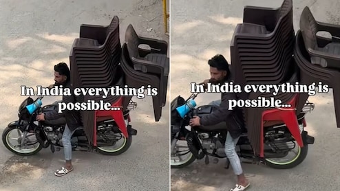 बाइक पर 20 कुर्सियां रखकर ले जाता दिखा शख्स, पोलिश महिला ने शेयर किया Video, जुगाड़ देखकर इंटरनेट हक्का-बक्का