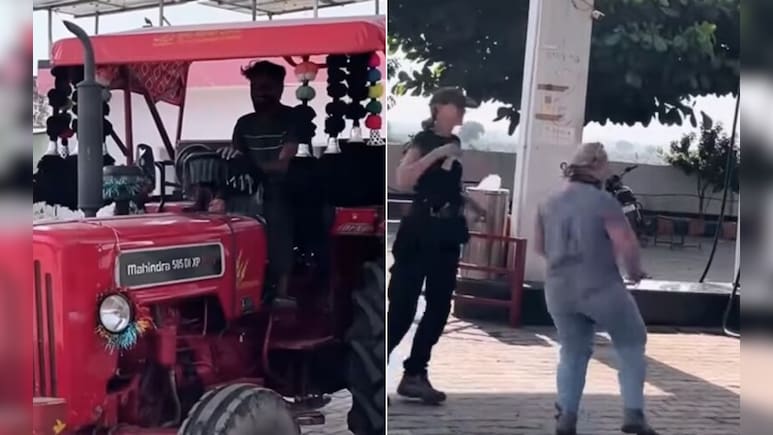 पेट्रोल पंप पर खड़े ट्रैक्टर पर बजा सलमान खान का 90s का हिट गाना, डांस करने को मजबूर हुए विदेशी, वीडियो वायरल