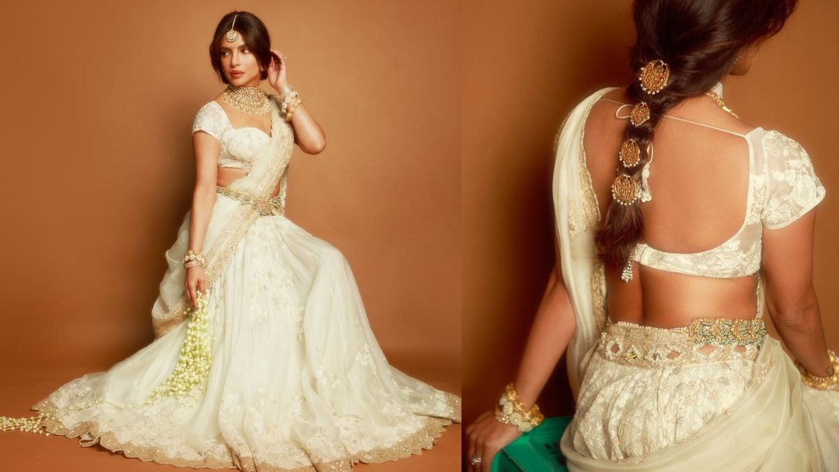 Recreate Priyanka Chopra's Ivory Lehenga Look With Myntra Picks