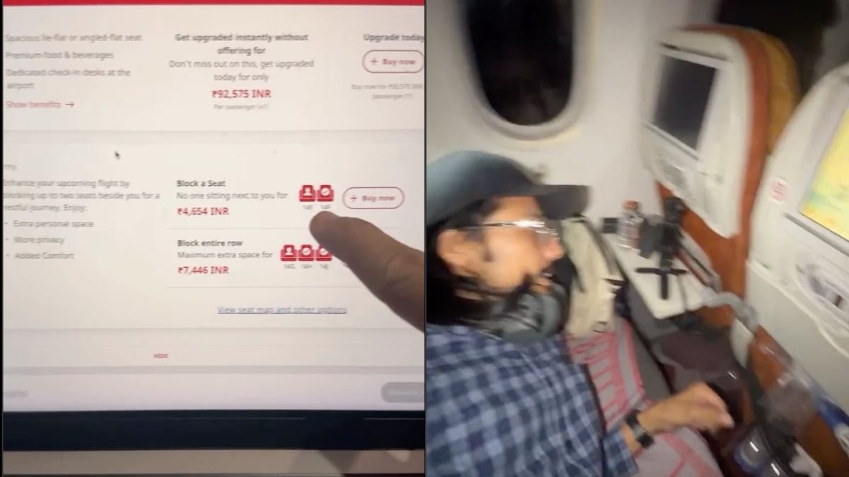 Viral Video Shows How To Book An Entire Row On A Flight For Ultimate Comfort
