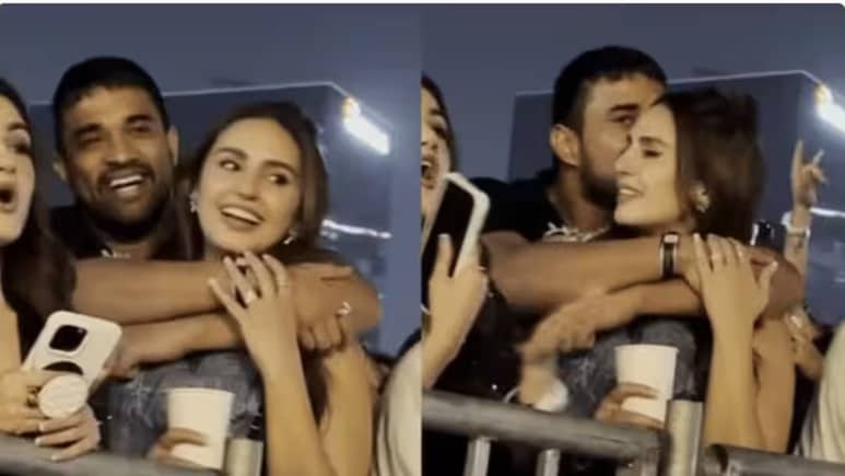Watch: Huma Qureshi And Rumoured Fiance Rachit Singh Hug And Kiss At Mumbai Concert