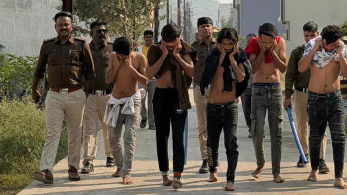 5 Suspects Arrested, Publicly Paraded Day After Bhopal Cafe Vandalism