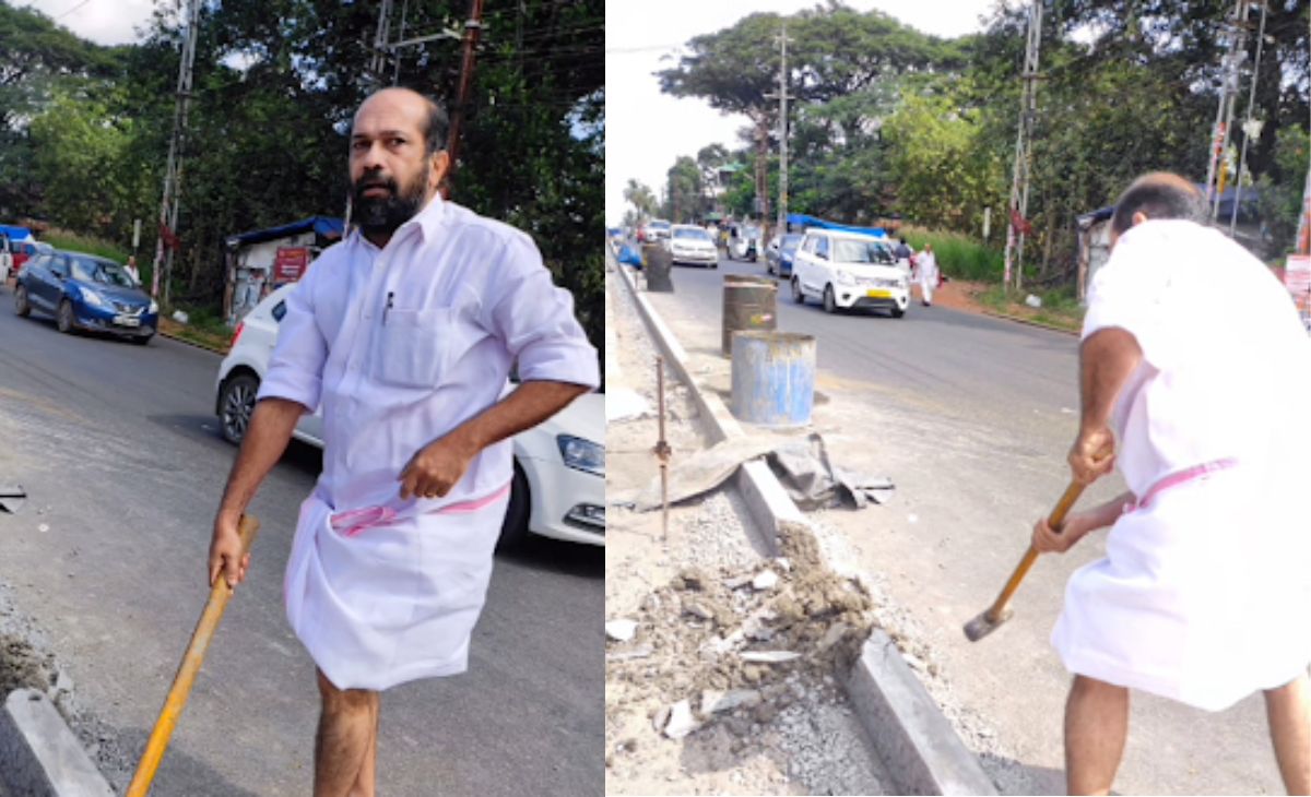 Former Kerala Congress MLA Charged for Destroying Road Divider in Thrissur Temple Access Dispute