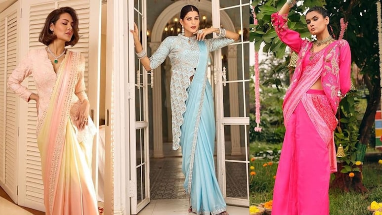 Indo Western Saree: इन ट्रेंडी साड़ियों के साथ पार्टी में लगाएं स्टाइल का तड़का, कीमत देख हो जाएंगे हैरान